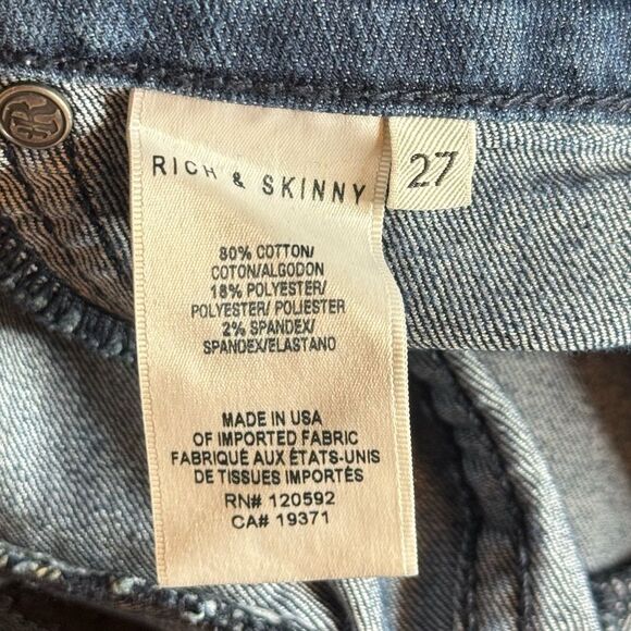 Rich & Skinny Blue Jeans size 27 - Picture 5 of 6